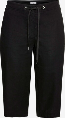 SHEEGO Regular Pants in Black: front