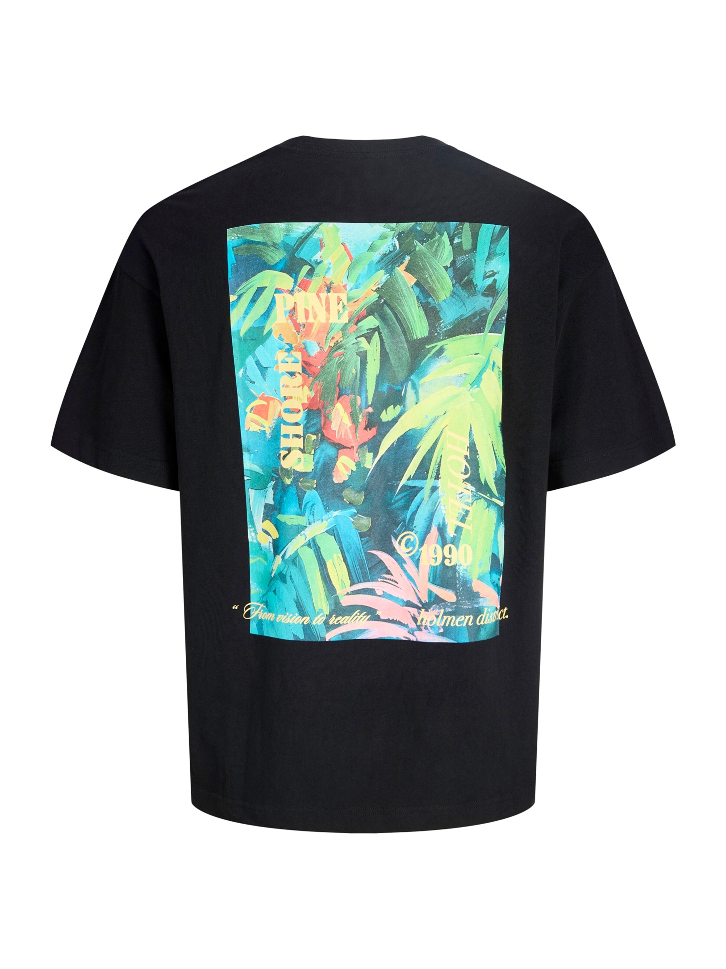 JACK & JONES Póló 'JORMONTAUK' - fekete