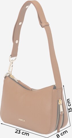 FURLA Shoulder Bag 'SKYE' in Brown