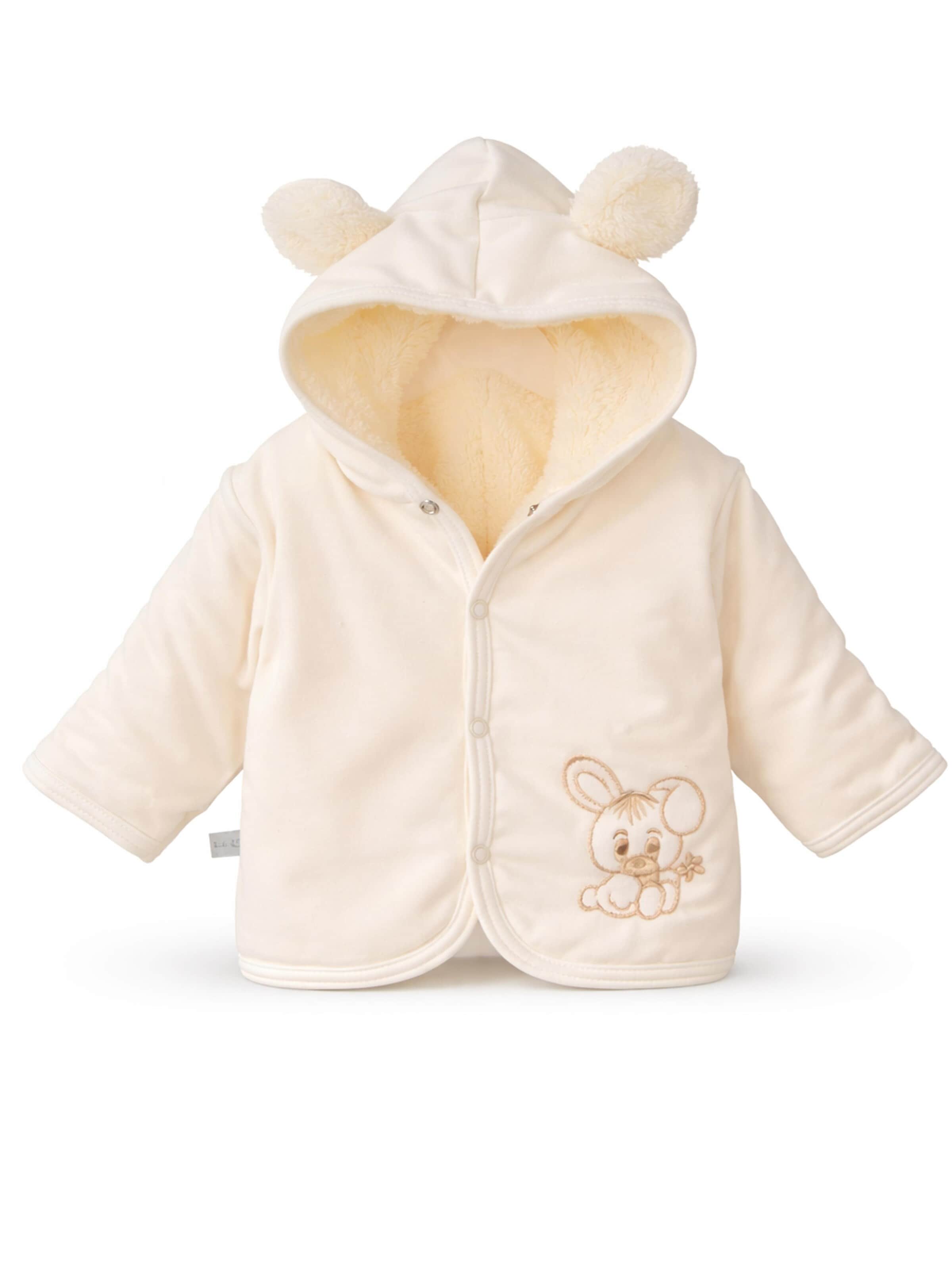 La Bortini Fleecejacke‌ in Beige: Vorderseite