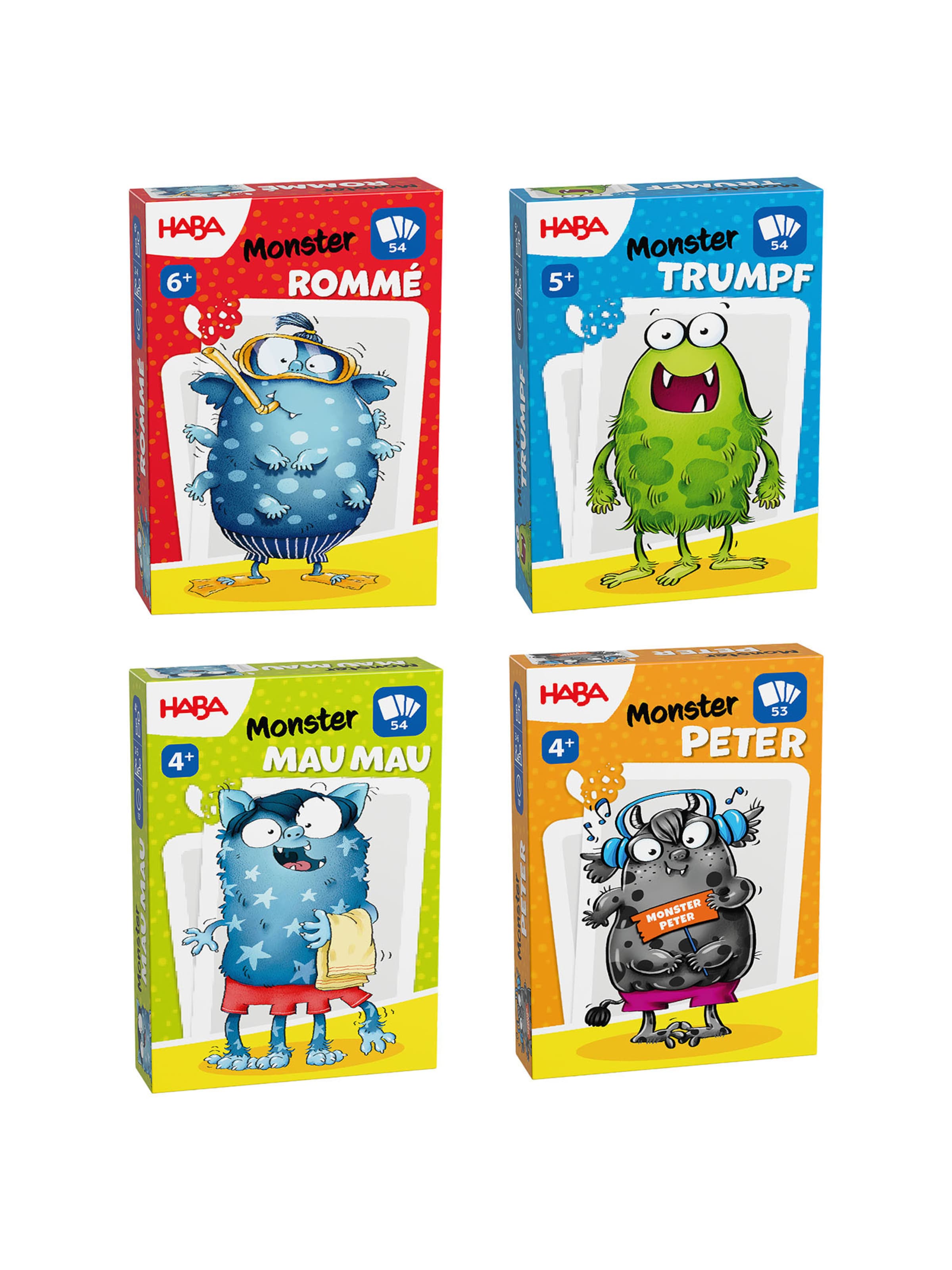 HABA Spel 'Monster-Kartenspiel Klassiker' in Gemengde kleuren: voorkant