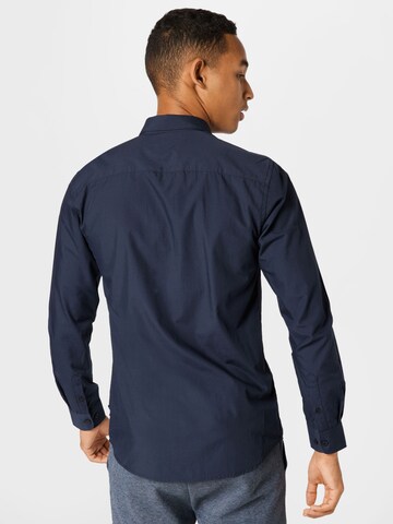 Only & Sons Slim fit Button Up Shirt 'Sane' in Blue