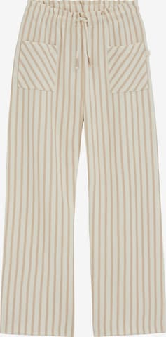 WE Fashion Wide Leg Housut värissä beige: etupuoli