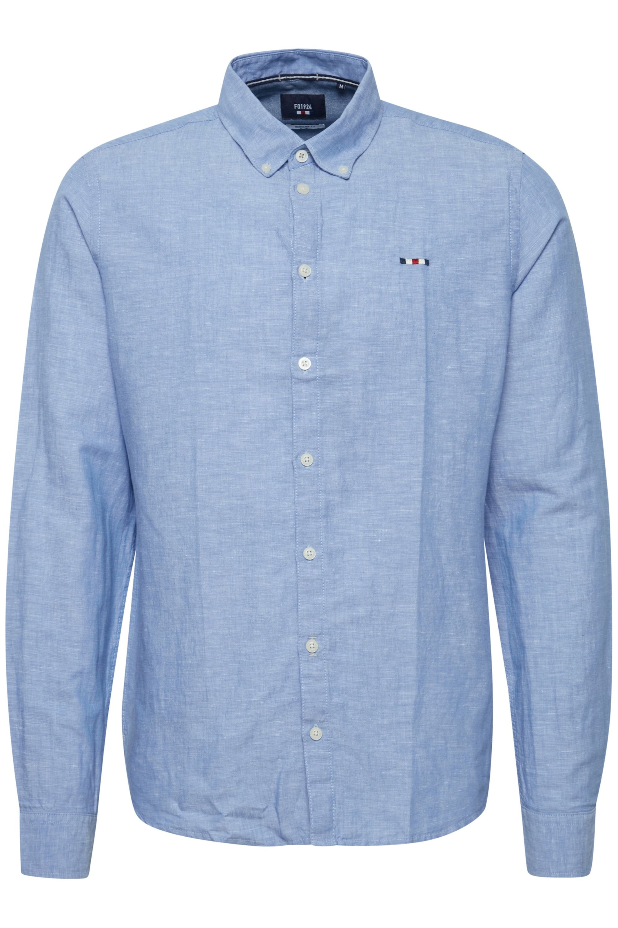 FQ1924 Regular Fit Hemd 'Fqerlendur' in Blau: Vorderseite