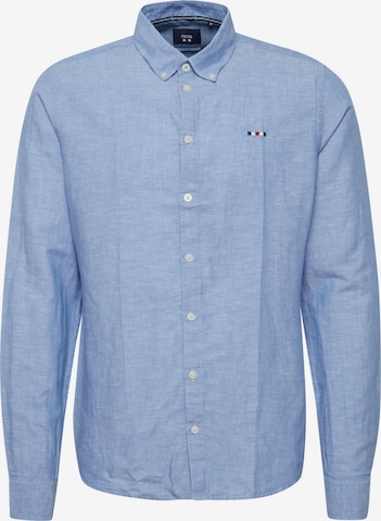 FQ1924 Button Up Shirt 'Fqerlendur' in Blue: front