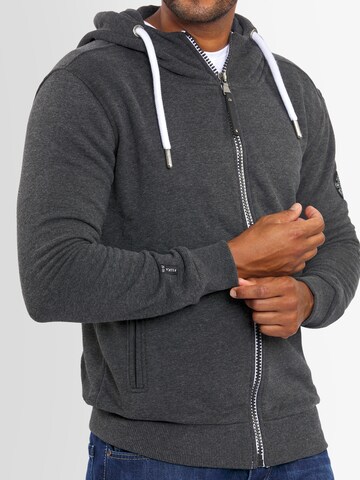 Alessandro Salvarini Sweatjacke 'Gilio' in Grau