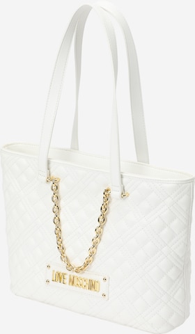 Love Moschino Shopper in White: front