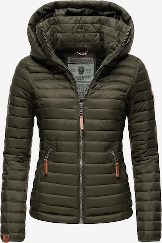 MARIKOO Between-season jacket 'Löwenbaby' in Green: front