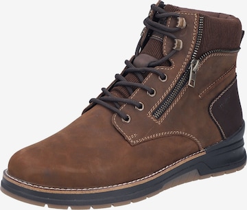 Bottes Rieker en marron : devant