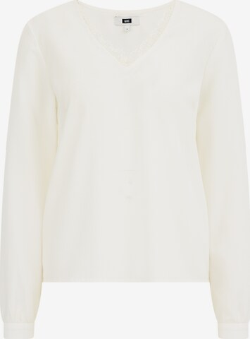 WE Fashion - Blusa en blanco: frente