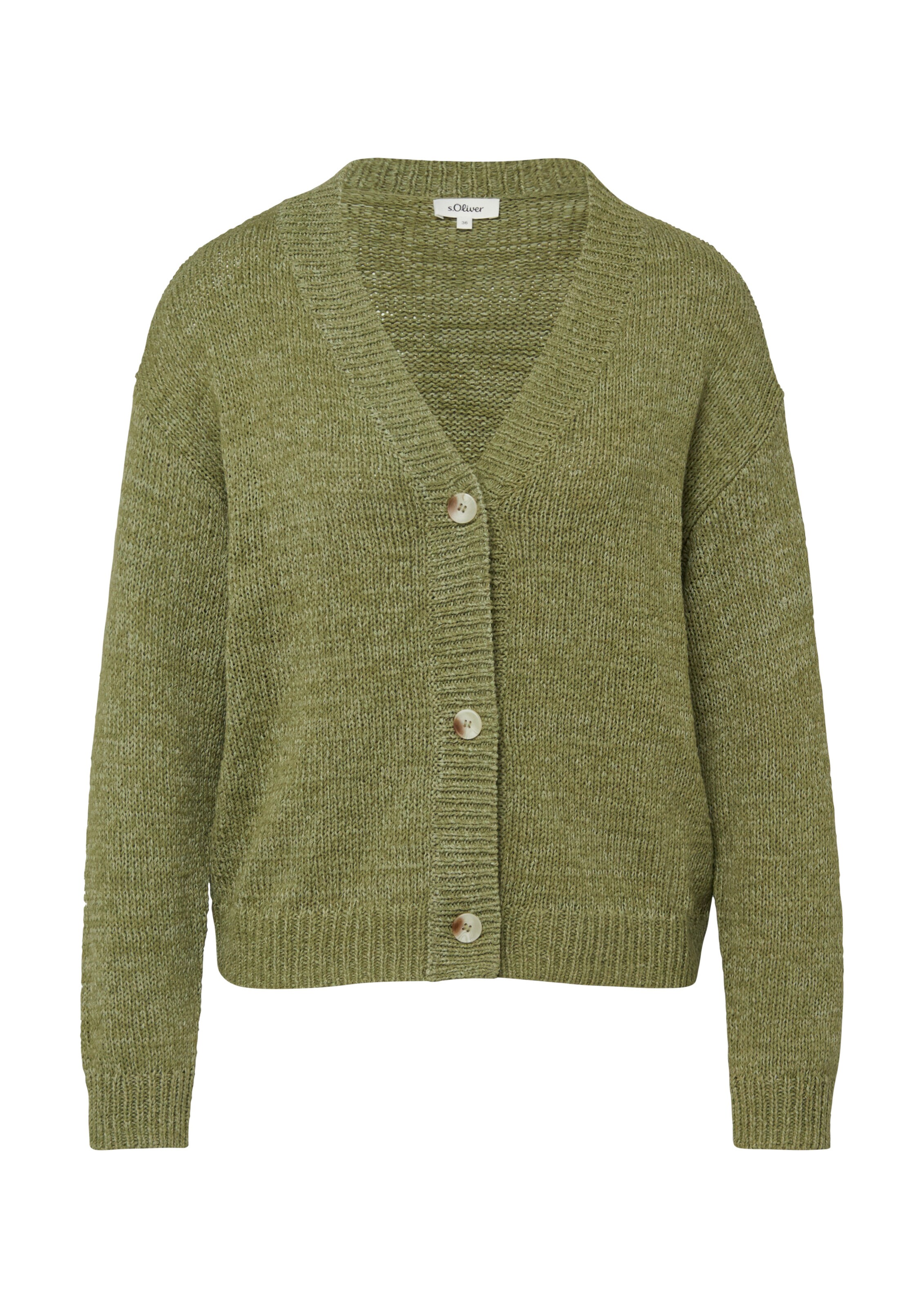 Cardigan s.Oliver en vert : devant