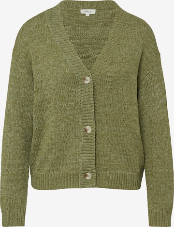 Cardigan s.Oliver en vert : devant
