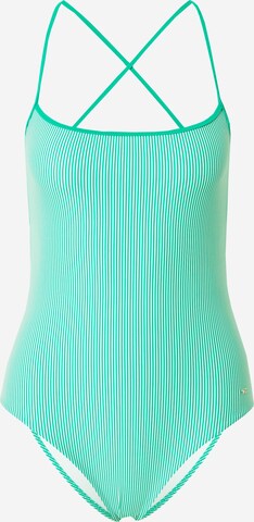Tommy Hilfiger Underwear Μπουστάκι Ολόσωμο μαγιό σε πράσινο: μπροστά