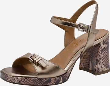 Sandales Tamaris en or : devant