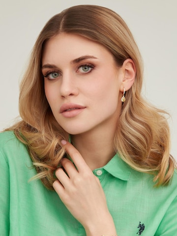 Orecchini 'Mariah' di U.S. POLO ASSN. in verde: frontale