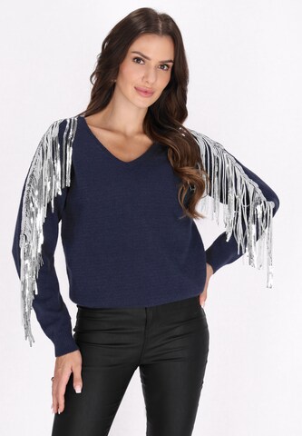 faina - Jersey en azul: frente