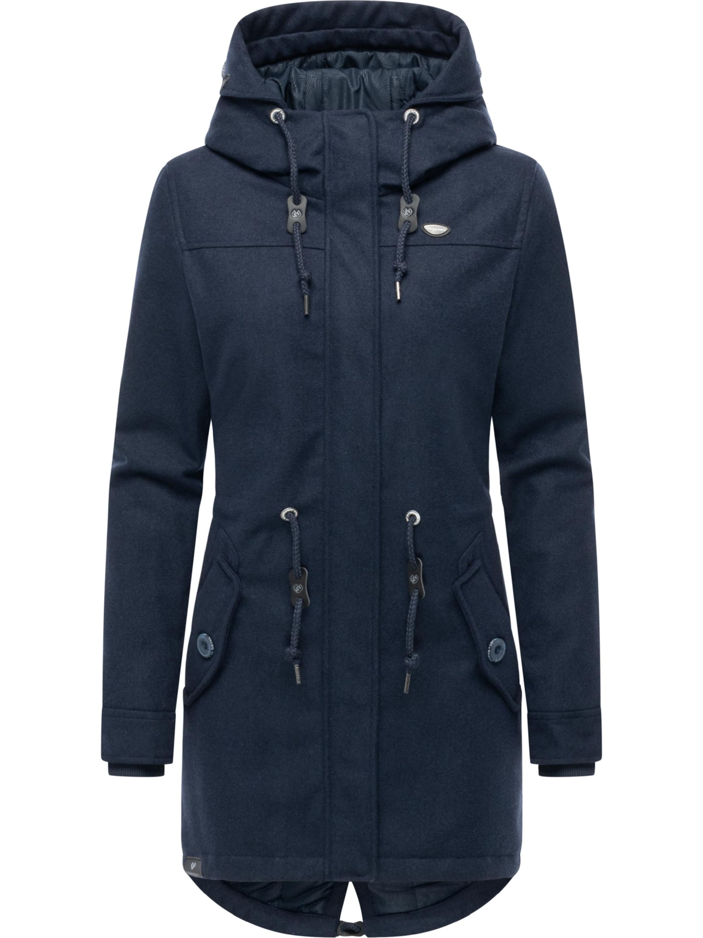 RagwearZimski kaput 'Ellba' - plava boja: prednji dio