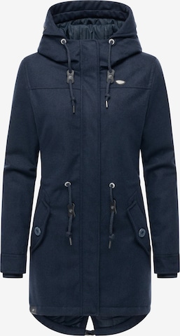 mėlyna Ragwear Žieminis paltas 'Ellba': priekis