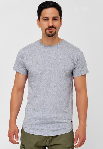 INDICODE JEANS Shirt ' Mosley ' in Grijs: voorkant