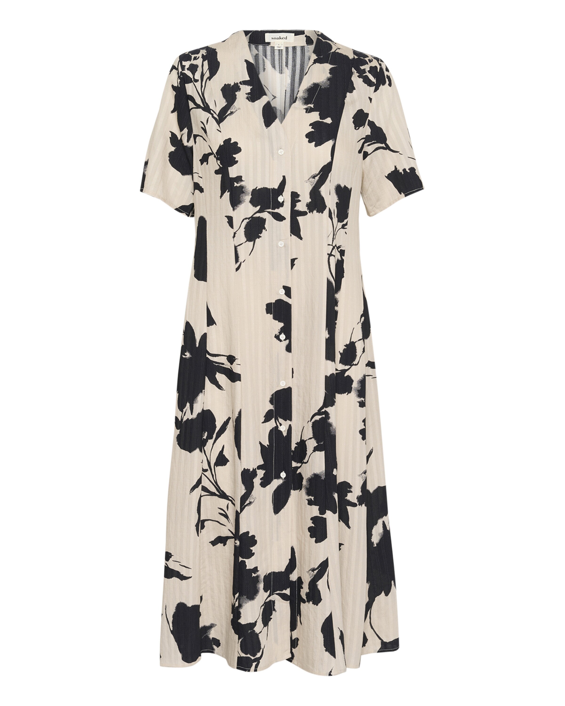 SOAKED IN LUXURY Dress 'Daria' in Beige: front