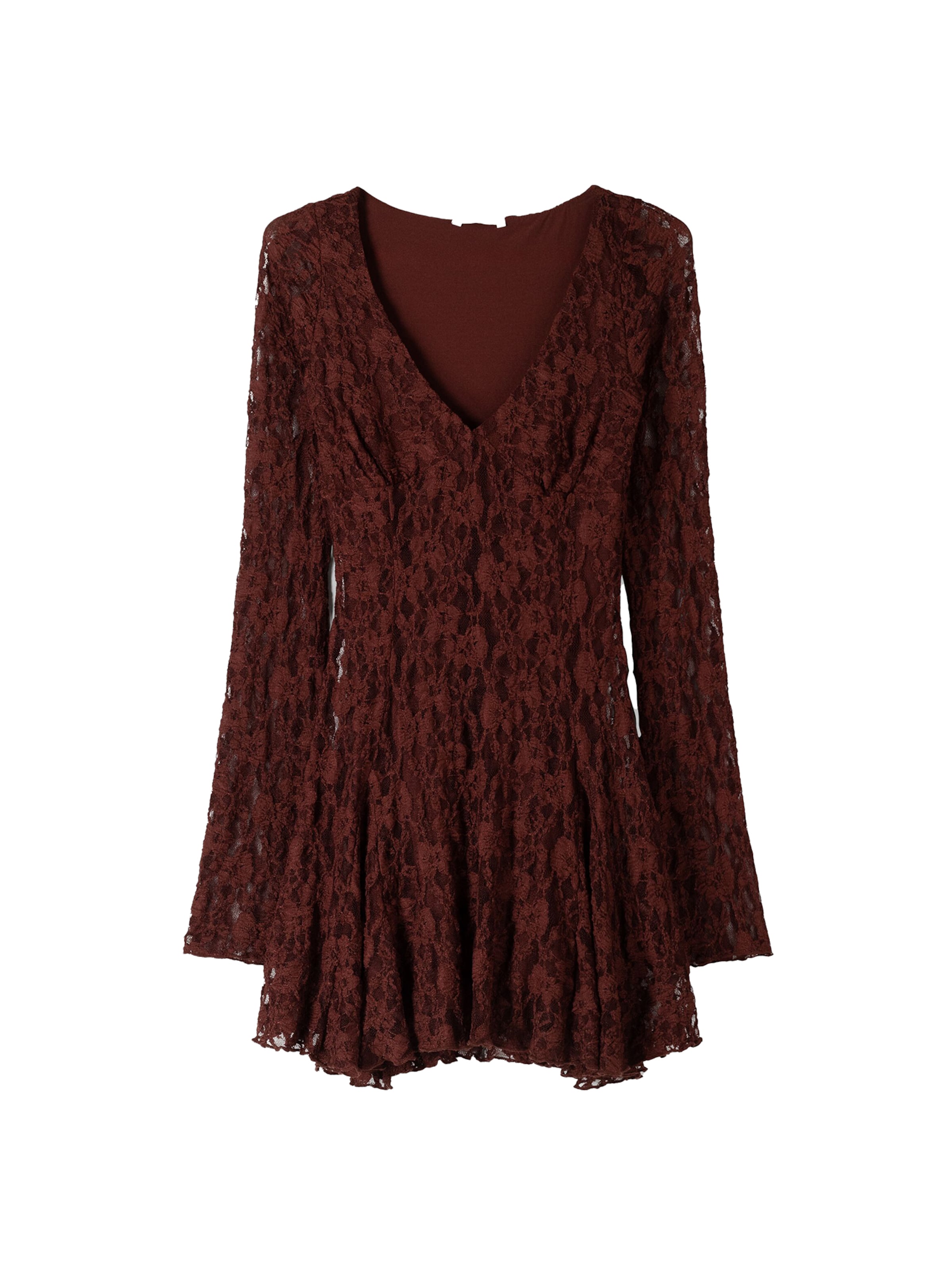 Robe Bershka en marron : devant