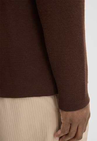 STRELLSON Knit cardigan 'Aiden' in Brown