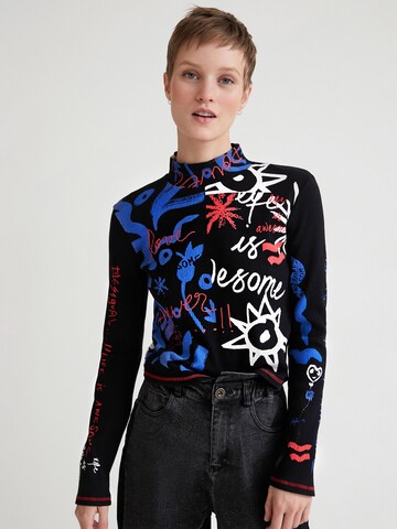 Desigual Shirt 'Chloe' in Zwart: voorkant