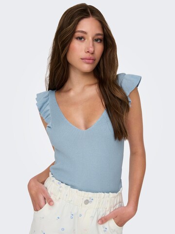 ONLY Knitted Top 'LISSIE' in Blue
