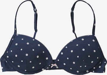 T-shirt Reggiseno di Sanetta in blu: frontale