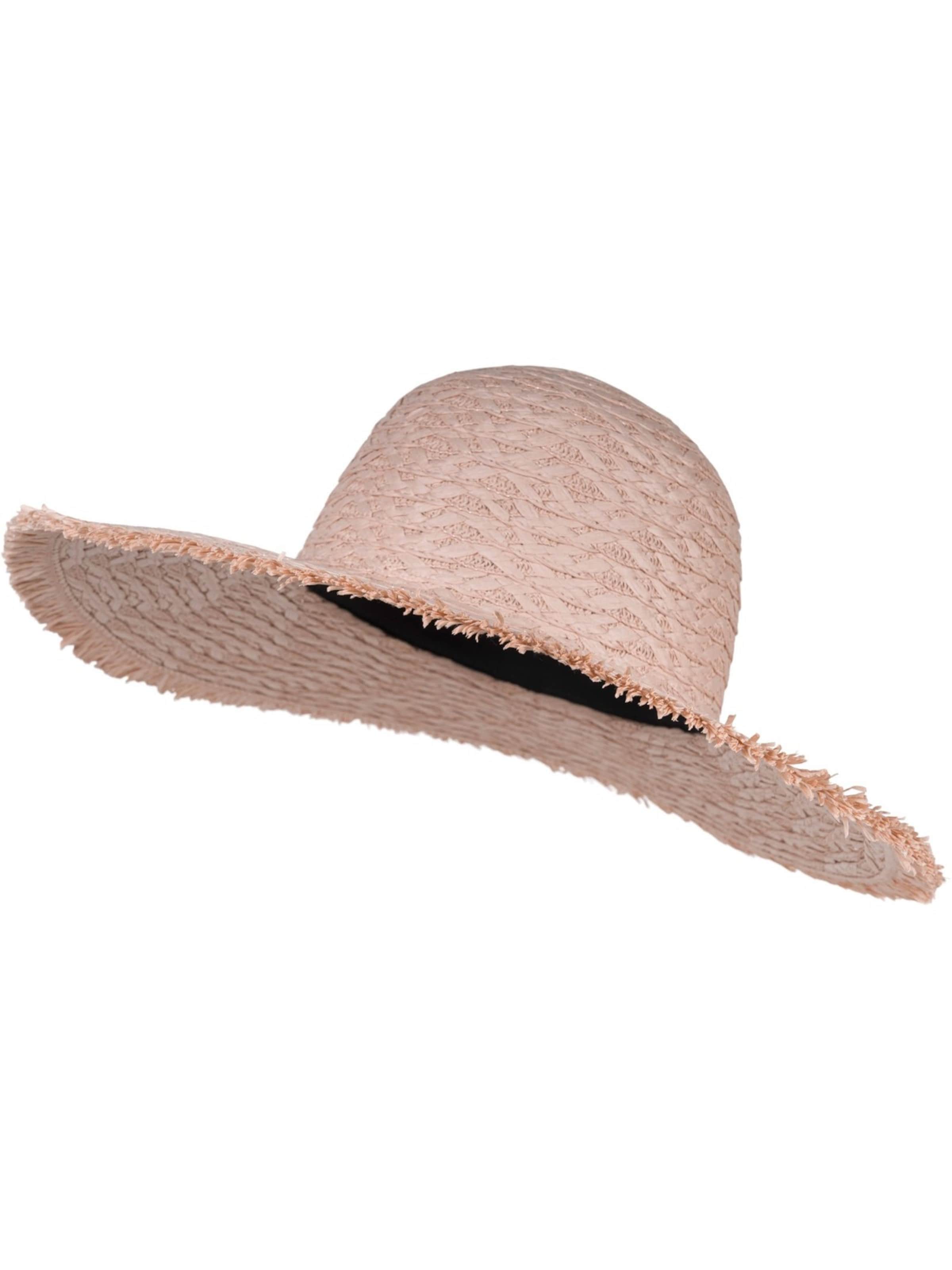 styleBREAKER Hut 'Papierstroh Sonnenhut Geflochten'‌‌‌‌ in rosé, Produktansicht