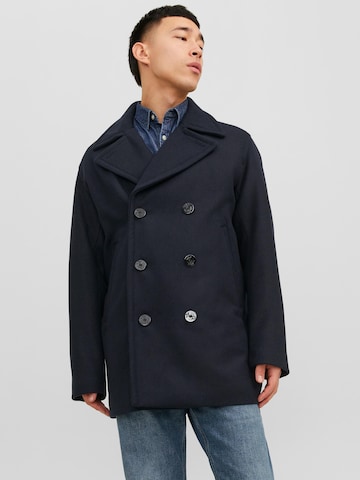 JACK & JONES Between-Seasons Coat 'Bluсaptain' in Blue: front