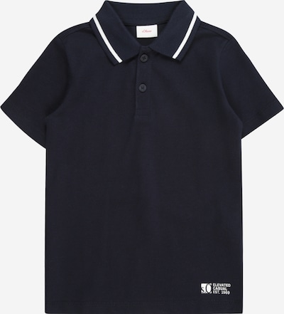 s.Oliver T-Shirt en marine / blanc, Vue avec produit