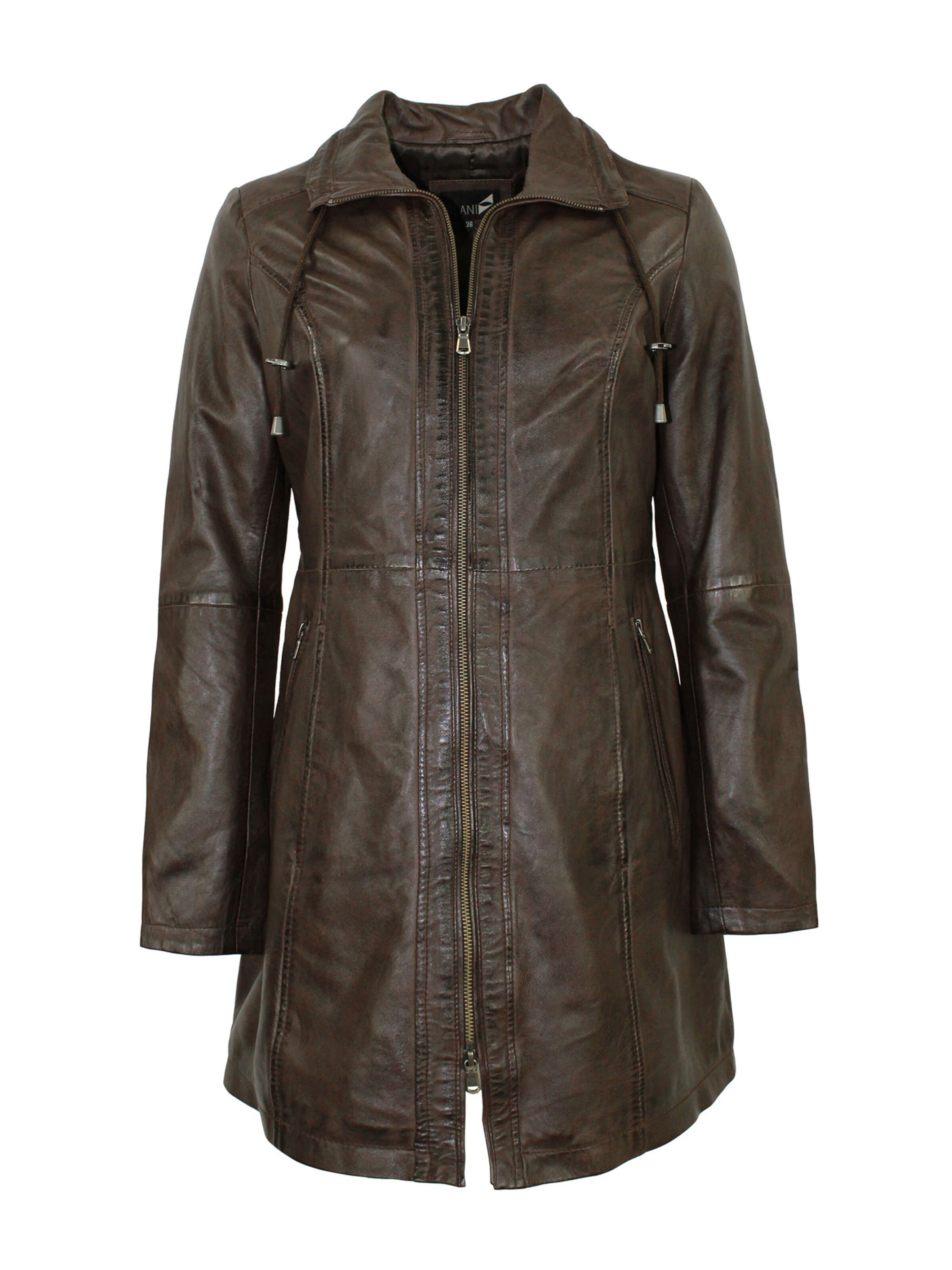 Jilani Übergangsjacke 'Franka'‌‌‌‌‌‌‌‌‌ in Braun: Vorderseite