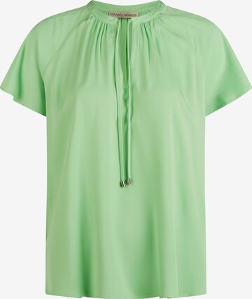 Lovely Sisters Blouse 'Malle' in Groen: voorkant