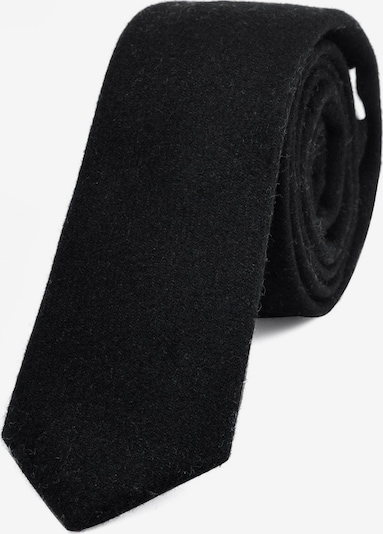 DonDon Krawatte 'DonDon Herren Krawatte 6 cm Baumwolle dunkelblau-creme kariert' in One Size in schwarz, Produktansicht