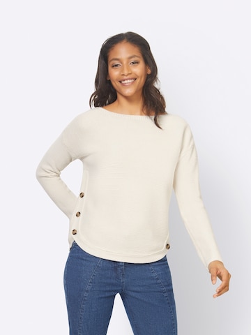 Pullover di heine in beige: frontale