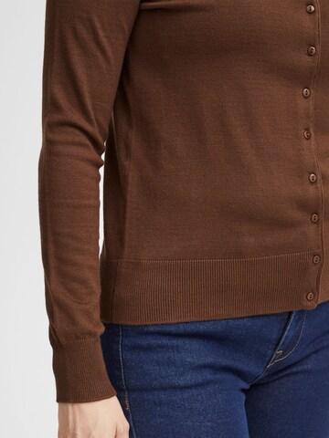Fransa Gebreid vest in Bruin