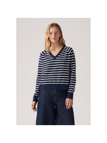 LEVI'S ® Trui 'Tara V-Neck' in Blauw: voorkant