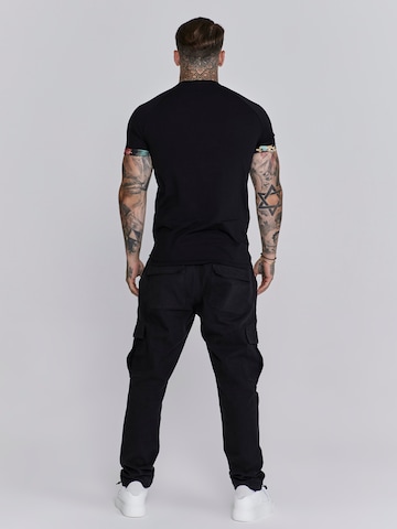 Maglietta di SikSilk in nero