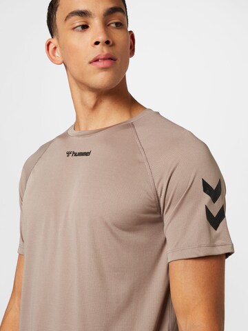 Hummel Performance Shirt 'MT BOW' in Beige