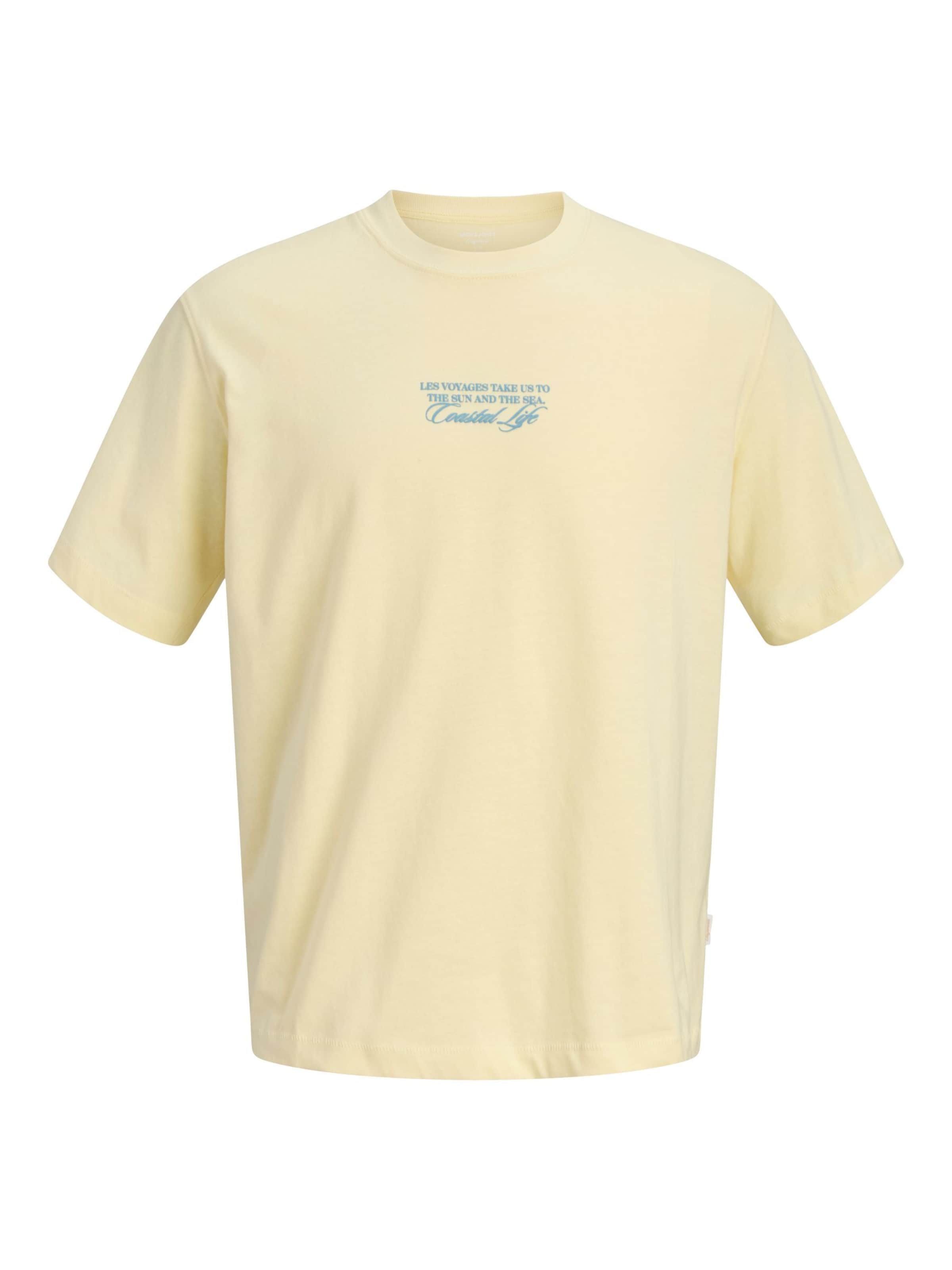 T-Shirt Jack & Jones Junior en jaune : devant
