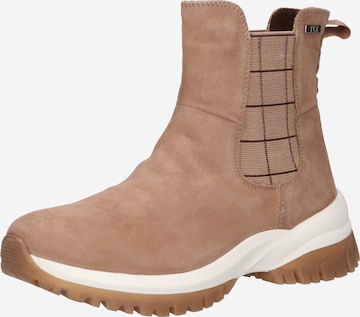 CAPRICE Chelsea Boots in Brown: front