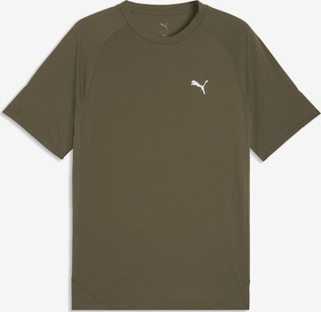PUMA T-Shirt 'Evostripe' in Grün: Vorderseite