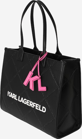 Plase de cumpărături de la Karl Lagerfeld pe negru: față