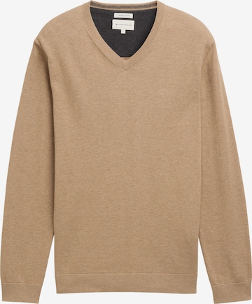 TOM TAILOR Sweater in Brown: front