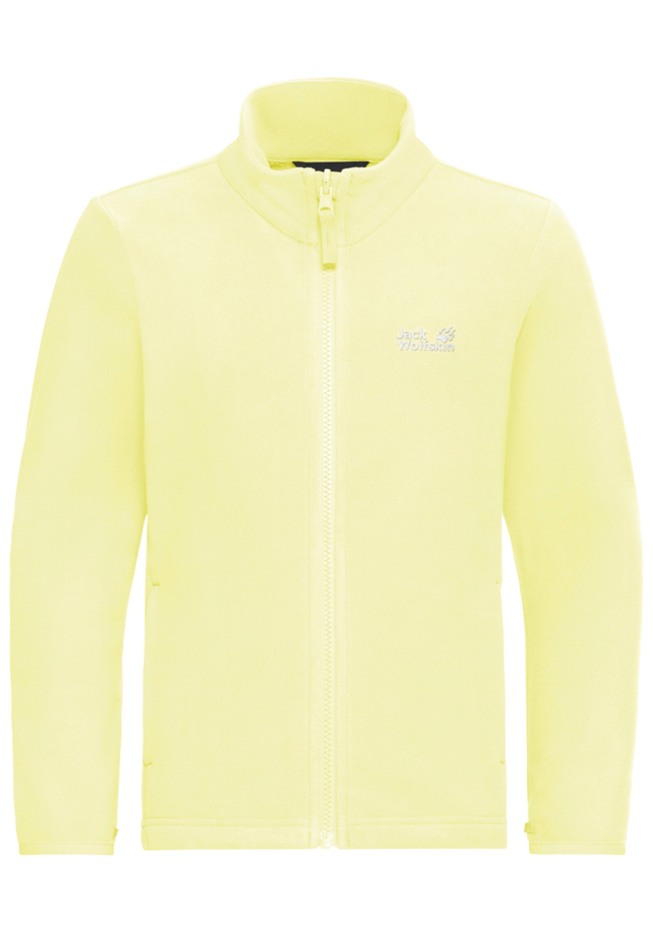 JACK WOLFSKIN Fleecejacke in Gelb: Vorderseite