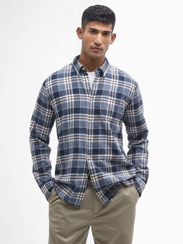 Barbour Regular fit Overhemd 'Fallbay' in Blauw: voorkant