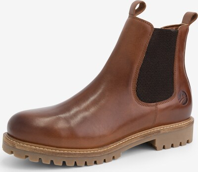 Travelin Chelsea boots 'Rosseland' in de kleur Cognac / Geel, Productweergave