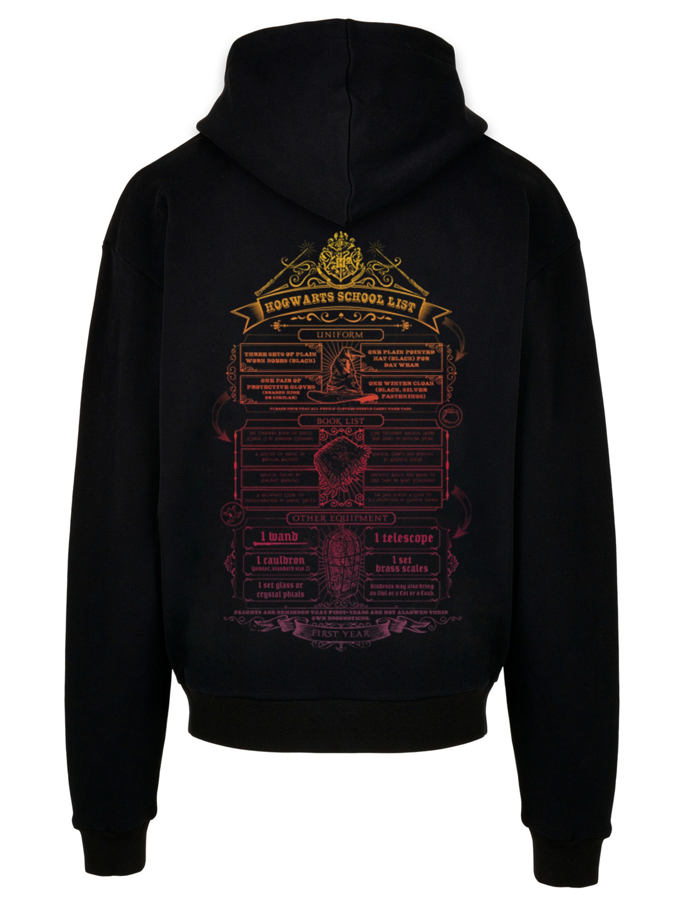 F4NT4STIC Sweatshirt 'Harry Potter Hogwarts School' in Zwart