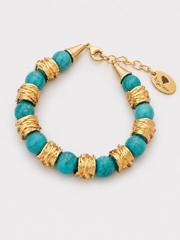 Braccialetto 'Turquoise Majesty Bracelet' di THE GEM STORIES JEWELRY in blu: frontale